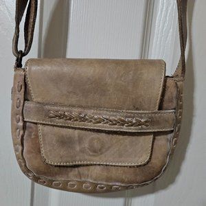 EUC BedIStu Bed Stu Newport Cobbler series distressed Leather cross body bag